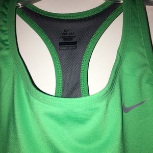 Woman’s Nike green athletic tank top